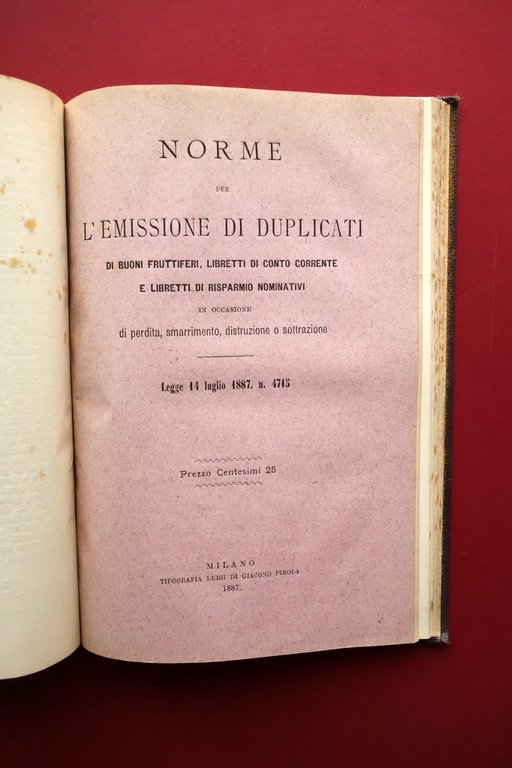 Statuto e Regolamento della Cassa di Risparmio di Modena 1890 … | Immagine Gallery 5