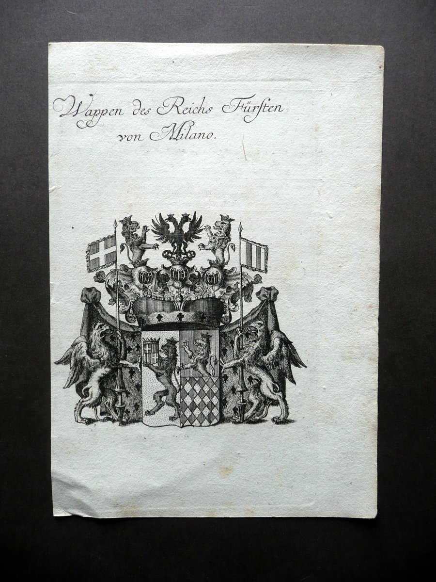 Stemma Araldico Wappen des Reichs Fursten von Milano Primo '800 | Immagine principale