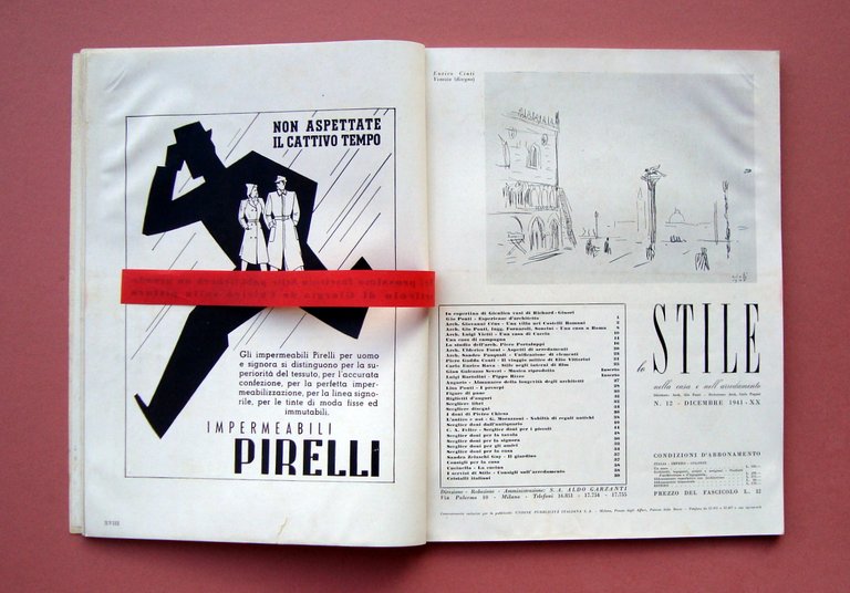 Stile Rivista Casa Arredamento N.12 Dicembre 1941 Gienlica vasi Richard …