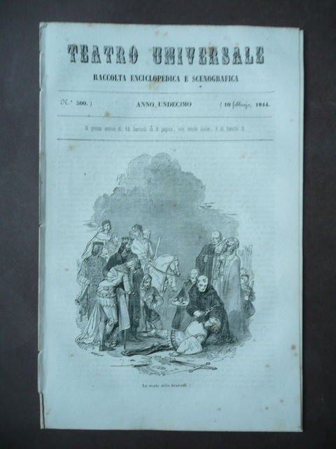 Storia Cavalleria Antica Iniziazione Scudieri Riti Teatro Universale 1844