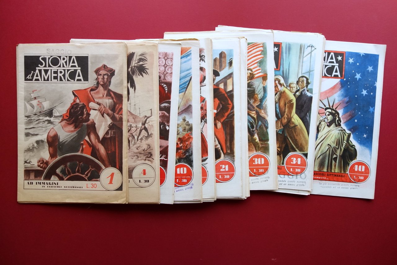 Storia d'America ad Immagini 40 Fascicoli Serie Completa Atlas Roma … | Immagine principale