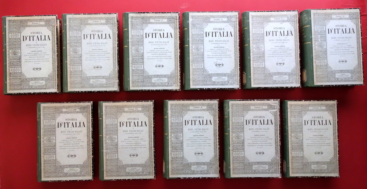 Storia d'Italia di Mons. Pietro Balan Modena 1894 1899 Completo … | Immagine principale