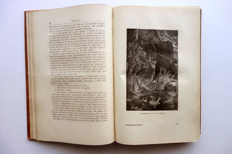 Storia del Cielo Camillo Flammarion Simonetti Milano 1874 Disegni di …