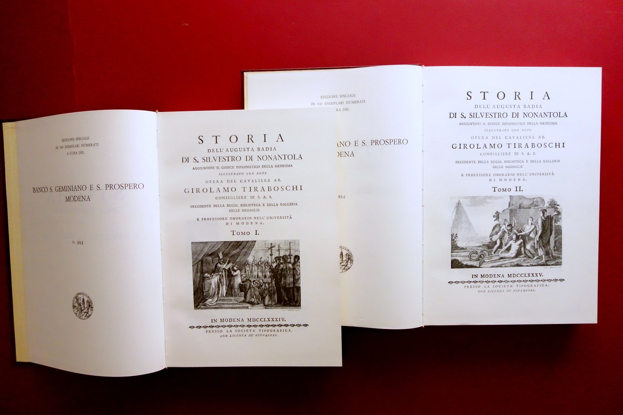 Storia dell'Augusta Badia di S. Silvestro di Nonantola Tiraboschi Anastatica