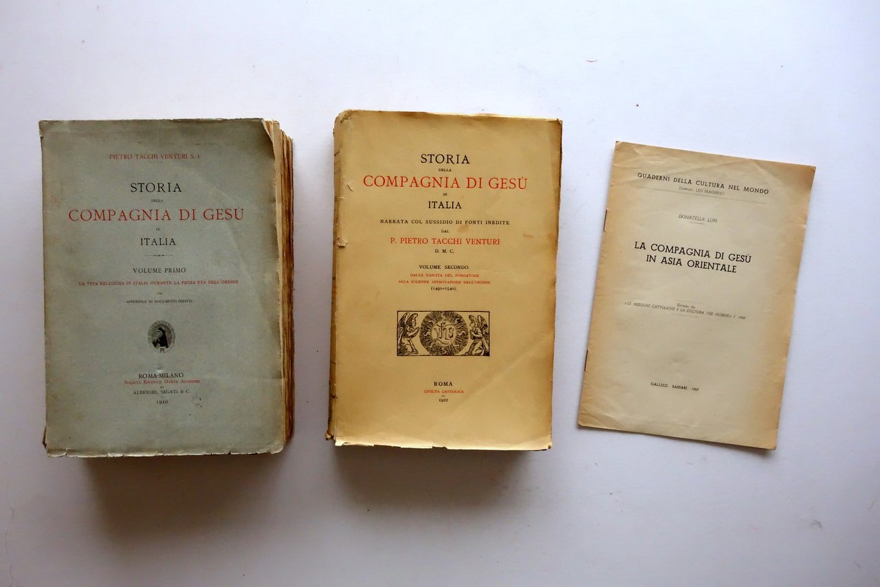 Storia della Compagnia di Ges˘ in Italia Tacchi Venturi 1910-1922 …