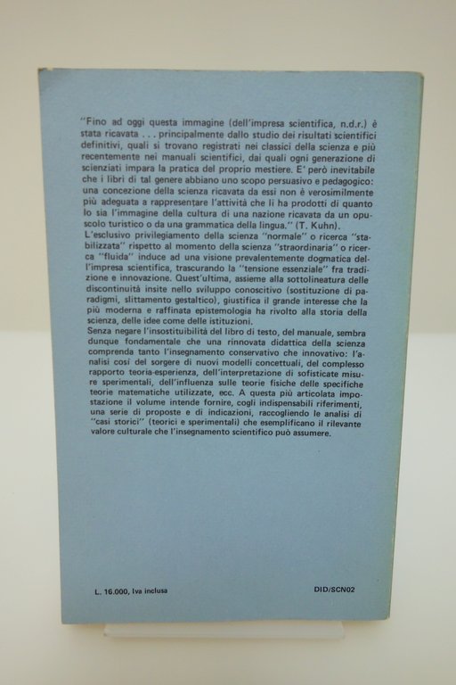 STORIA DELLA FISICA BEVILACQUA CISEM FRANCO ANGELI 1983 INSEGNAMENTO FISICA