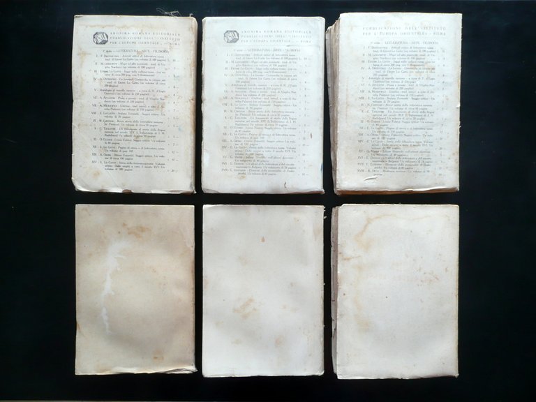 Storia della Letteratura Russa Ettore Lo Gatto Roma 1928 6 …