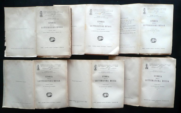 Storia della Letteratura Russa Ettore Lo Gatto Roma 1928 6 …