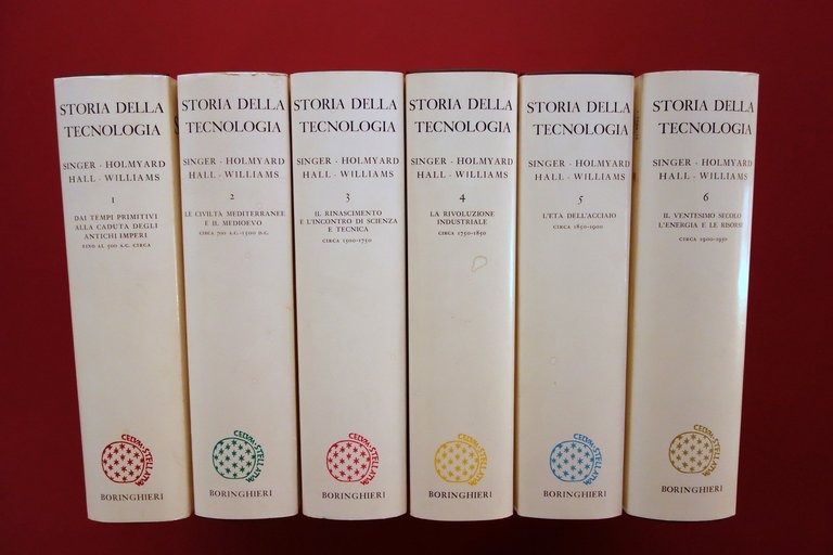 Storia della Tecnologia AA. VV. Boringhieri Torino 1981 6 Volumi