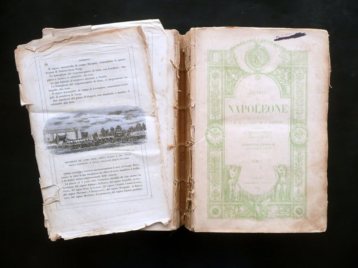 Storia di Napoleone Laurent de L'Ardeche Vernet Lissoni Fontana Torino …