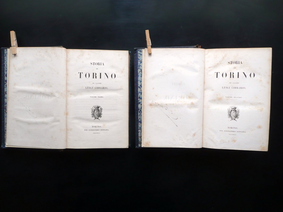 Storia di Torino del Cavaliere Luigi Cibrario Fontana 1846 2 …