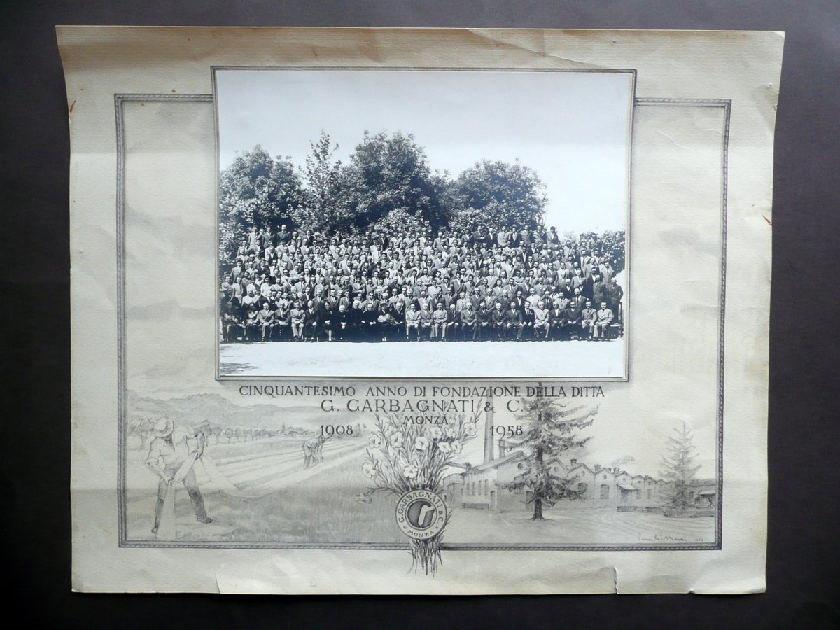 Storia Industriale Fotografia 50∞ Anniversario Ditta Garbagnati Monza 1908-1958