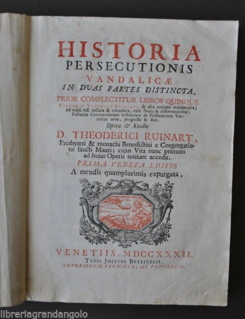 Storia Invasioni Vandali Barbari Ruinat Historia Persecutionis Vandalicae 1732 | Immagine principale