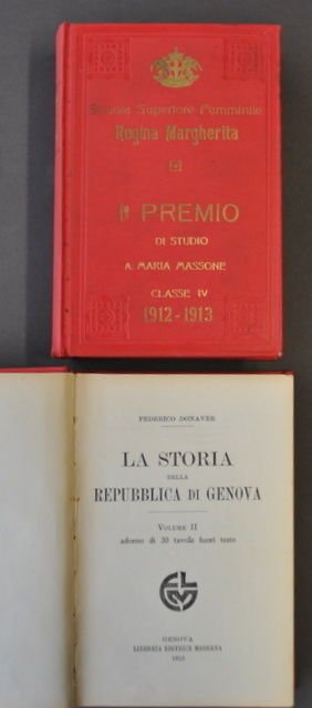 Storia Locale Liguria Donaver Repubblica Genova Legatura Premio Scuola 1913