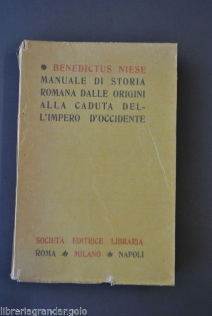 Storia Romana Fonti Manuale Origini Caduta Impero Occidente Niese Longo 1921