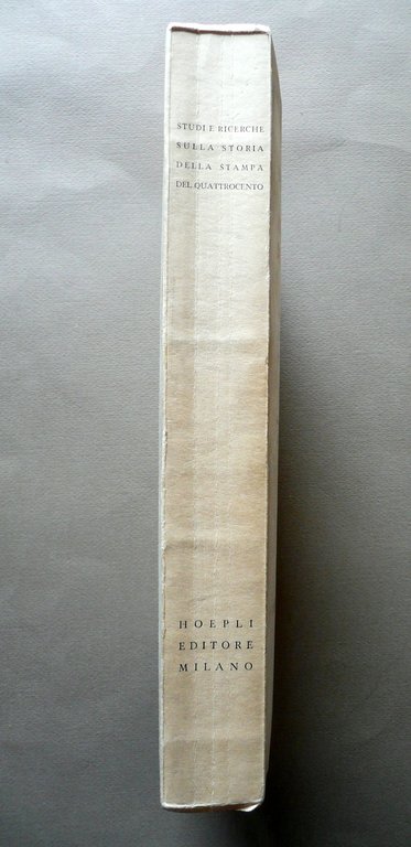 Studi e Ricerche sulla Storia della Stampa del Quattrocento Hoepli … | Immagine Gallery 3