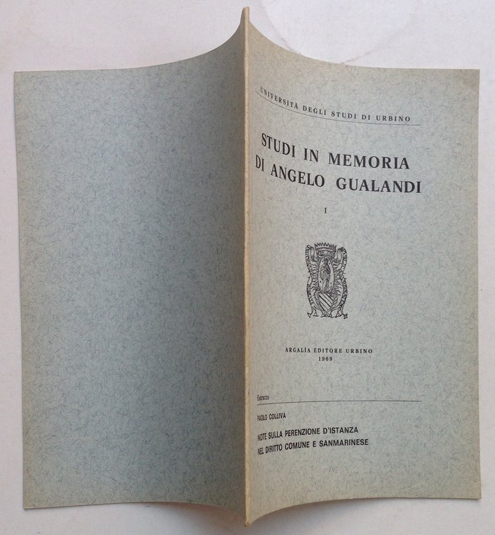 Studi in Memoria di Angelo Gualandi Estratto Paolo Colliva San …