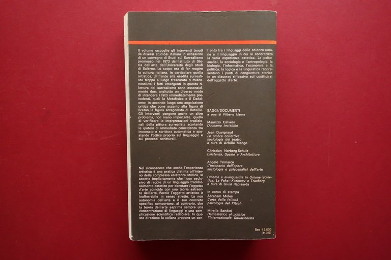 Studi sul Surrealismo AA. VV. Officina Edizioni Roma 1977