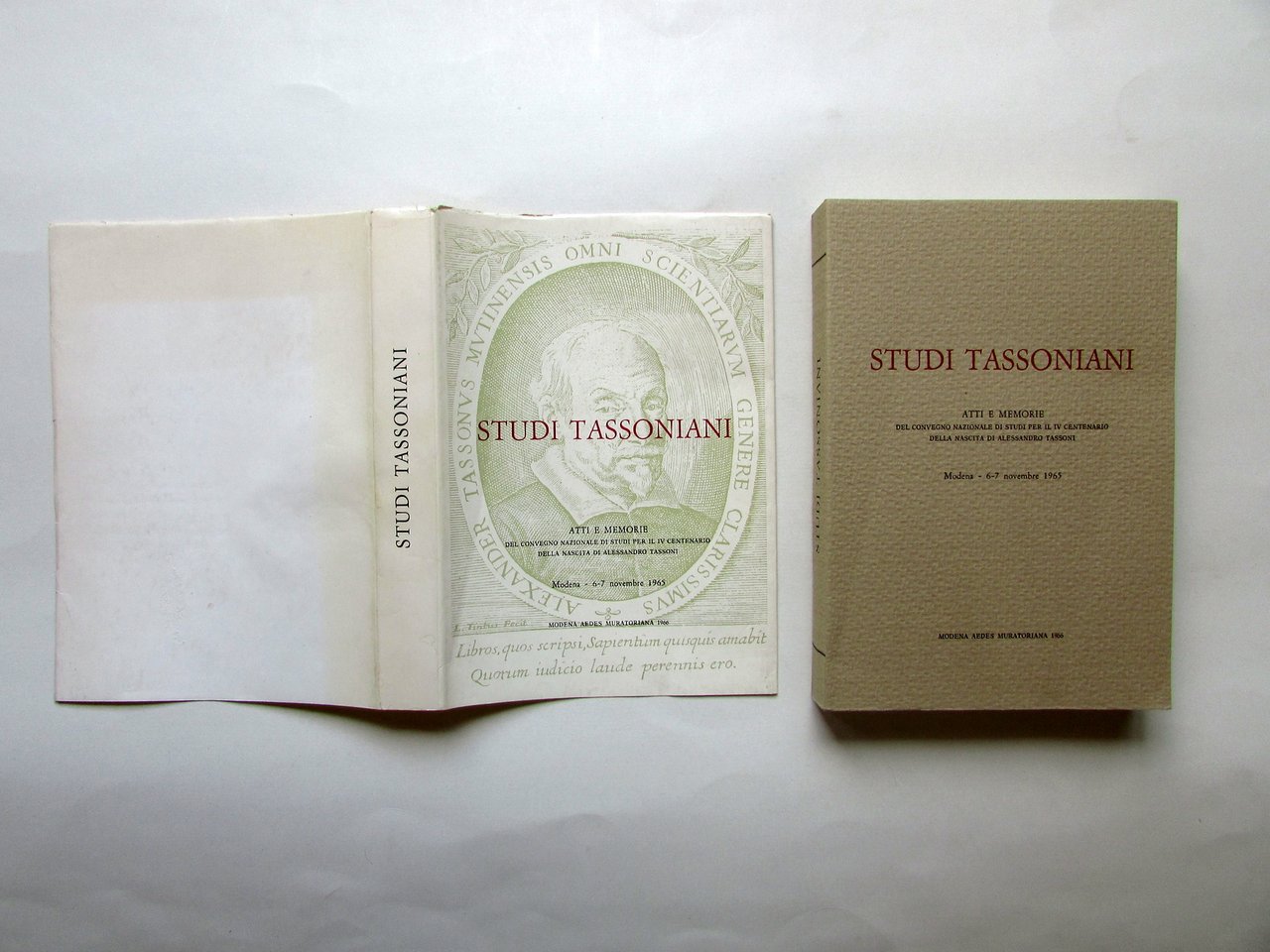 Studi Tassoniani Atti e Memorie IV Centenario Modena 1965 Aedes …