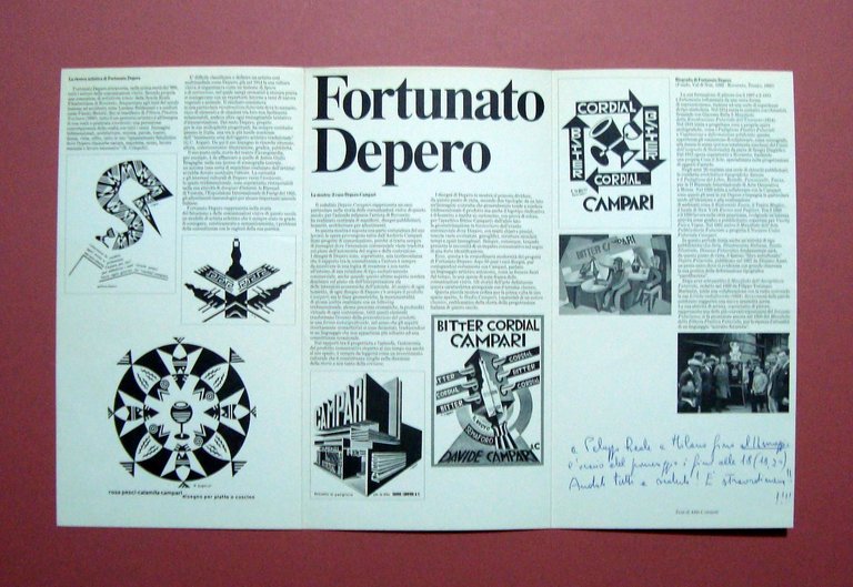 Studio Campari Fortunato Depero nella collezione 1989 Palazzo Reale Milano