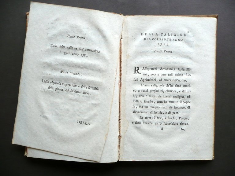 Sulla Caligine del Corrente Anno 1783 Giovanni Lapi Mugellano Benucci … | Immagine Gallery 3