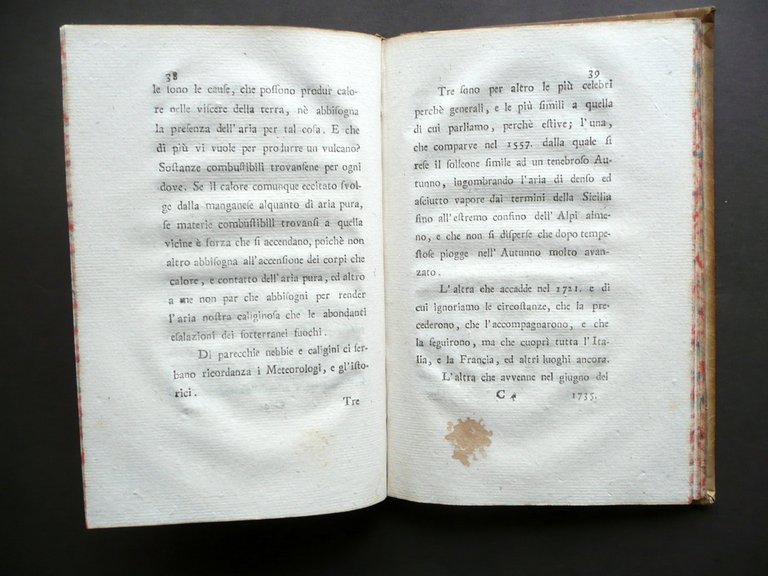 Sulla Caligine del Corrente Anno 1783 Giovanni Lapi Mugellano Benucci … | Immagine Gallery 4