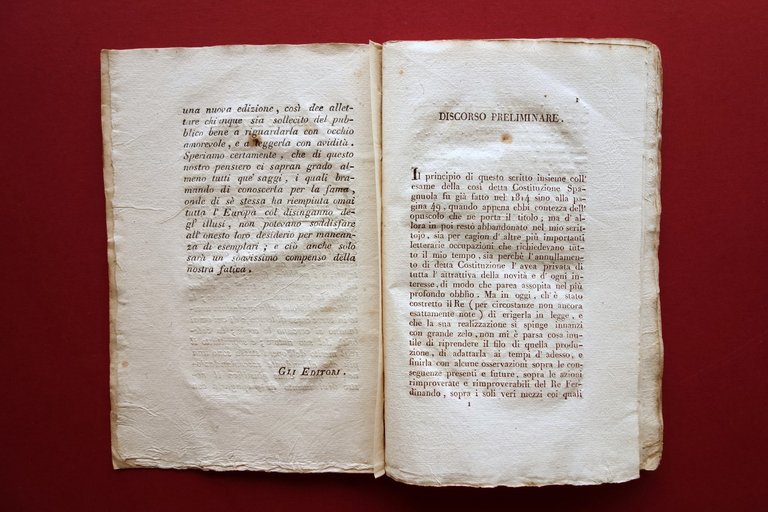 Sulla Costituzione Spagnuola Carlo Luigi di Haller Modena Bologna 1821 … | Immagine Gallery 4