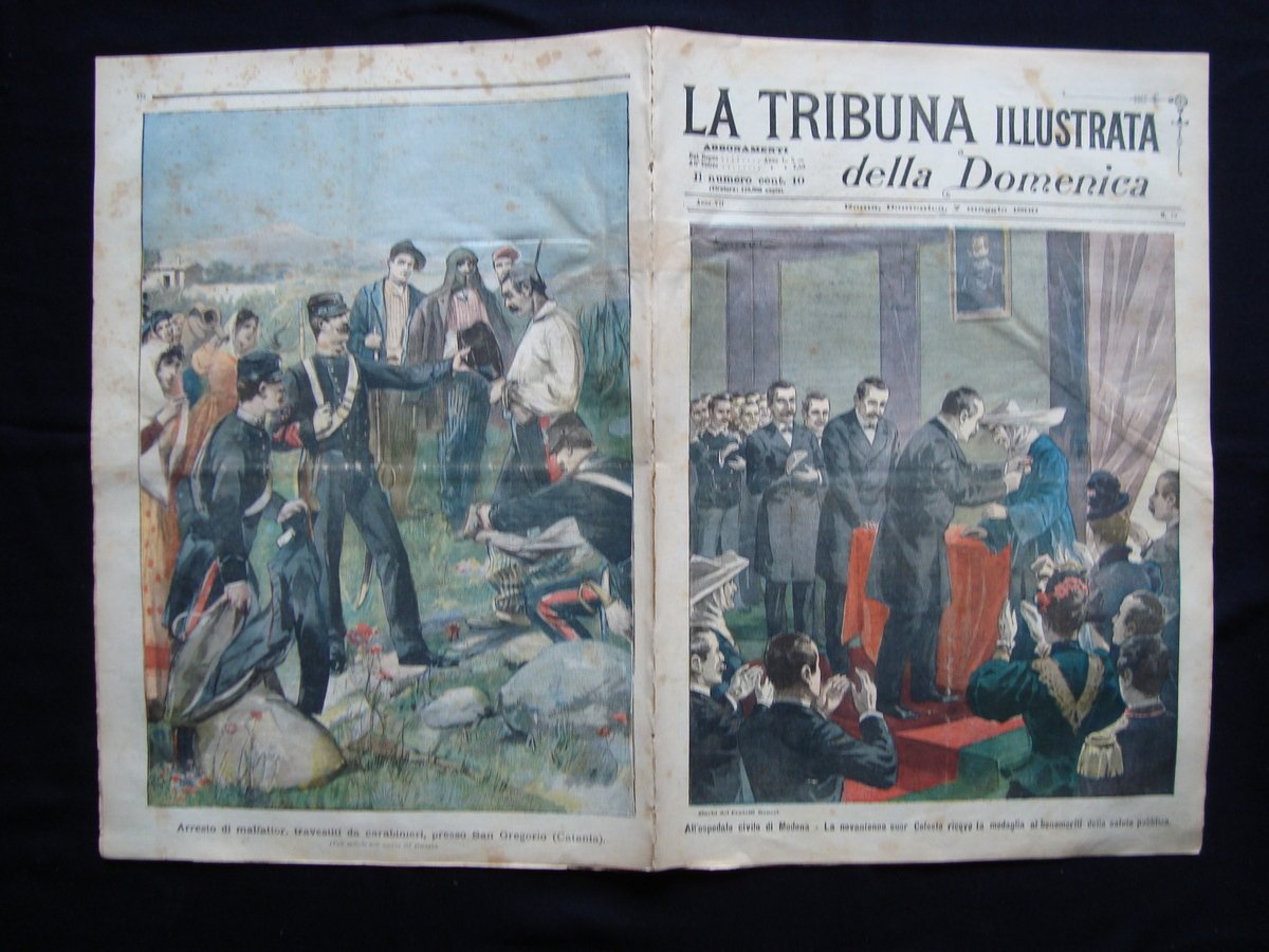 Suor Celeste Modena benemerita salute pubblica TRIBUNA ILLUSTRATA 7 maggio …