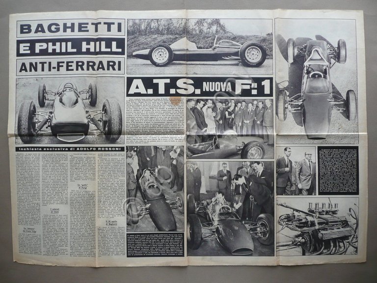 Super Sprint Supplemento Baghetti Phil Hill Anti Ferrari A.T.S. F1 …