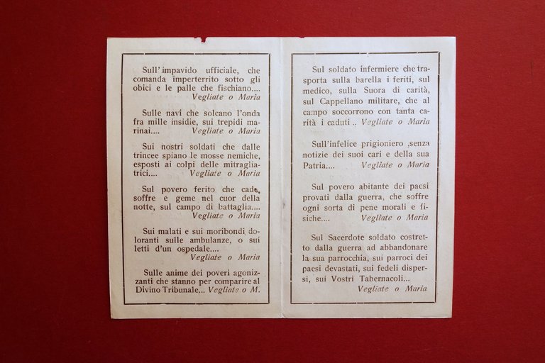 Suppliche alla B.V. Maria per la Guerra Treviso 1940 WW2 …