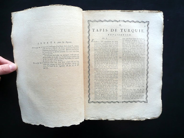 Tapis de Turquie Tappeti 4 Tavole Incise Enciclopedie De Felice …