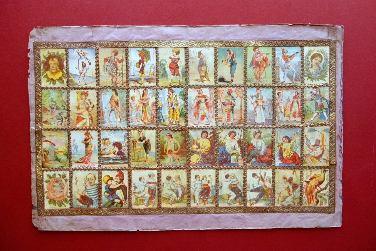 Tavola 80 Scatole di Fiammiferi Grande Collage Decorativo Illustrate '800 | Immagine principale