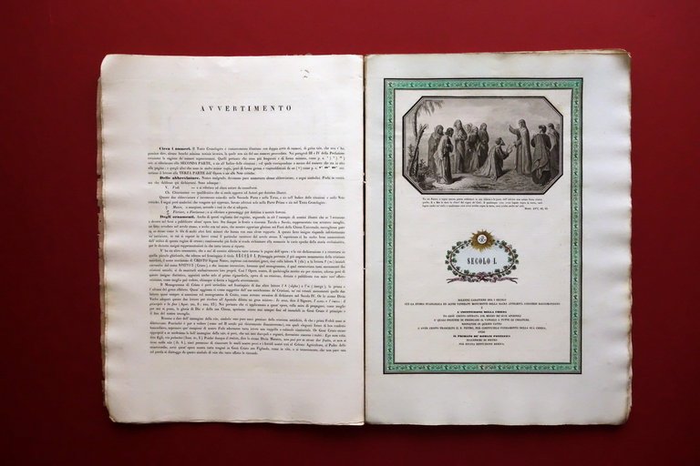 Tavole Cronologiche Critiche Storia della Chiesa Universale Mozzoni Venezia 1852