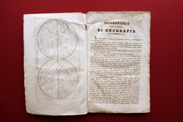 Tavole Sinottiche di Geografia di Adriano Balbi Tipografia Vignozzi Torino …