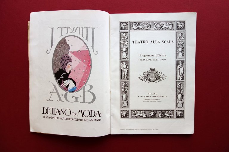 Teatro alla Scala Milano Programma 1929-30 Puccini Fanciulla del West …