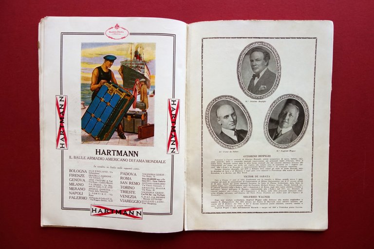 Teatro alla Scala Milano Programma 1929-30 Puccini Fanciulla del West …