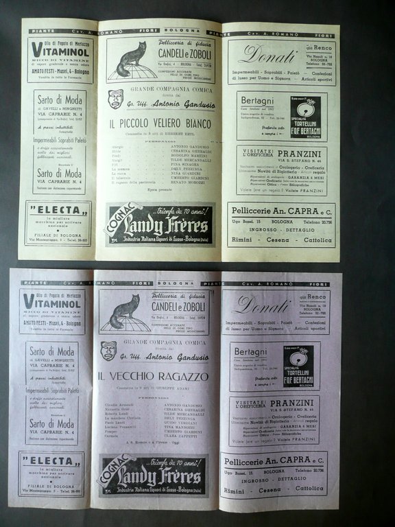 Teatro del Corso Bologna Stagione 1939-40 Quattro Programmi Spettacoli | Immagine Gallery 2