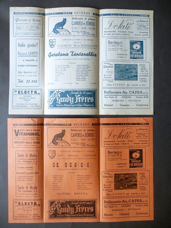 Teatro del Corso Bologna Stagione 1939-40 Quattro Programmi Spettacoli | Immagine Gallery 3