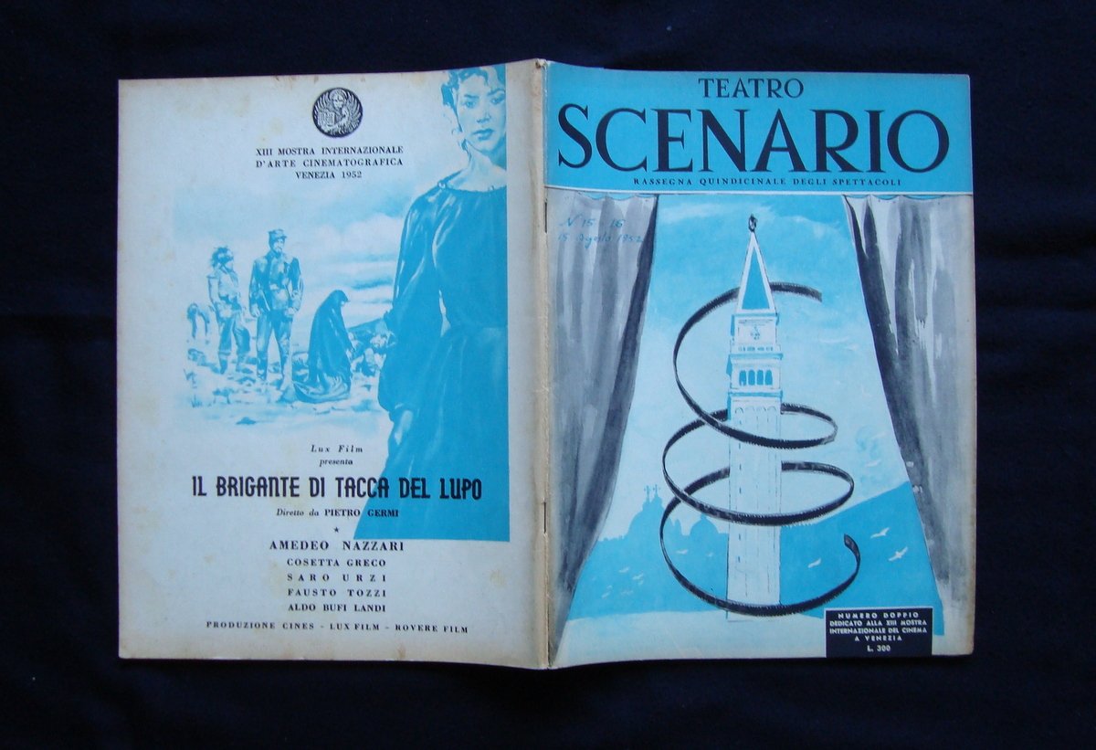Teatro Scenario 1957 spettacoli XIII Mostra Internazionale Cinema Venezia Brecht