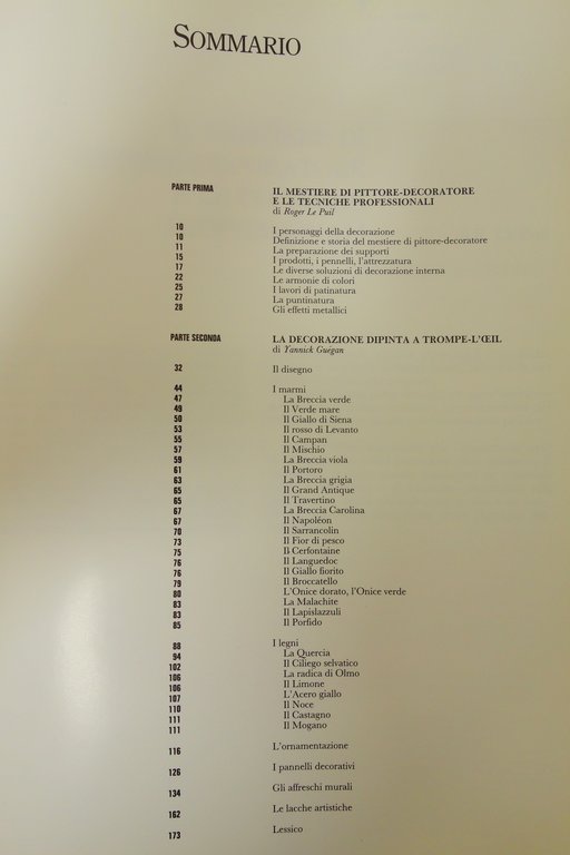 TECNICHE DEL TROMPE-L'OEIL GUEGAN LE PUIL PITTURA DECORATIVA VALLARDI GARZANTI