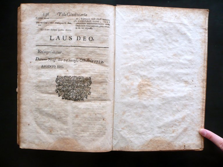 Tela Giudiziaria della Vicaria di Ruggiero Torrecuso Parte Prima Severini … | Immagine Gallery 4