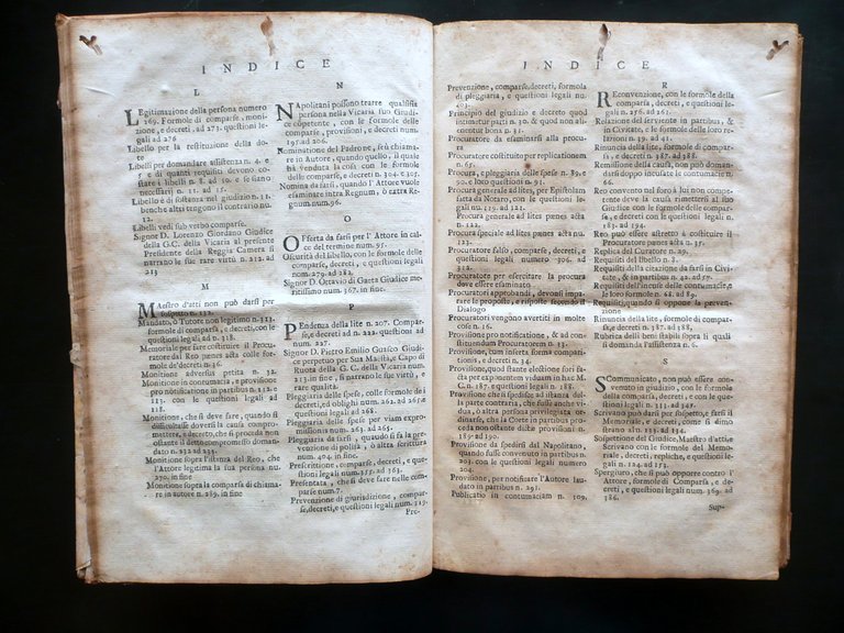 Tela Giudiziaria della Vicaria di Ruggiero Torrecuso Parte Prima Severini … | Immagine Gallery 5