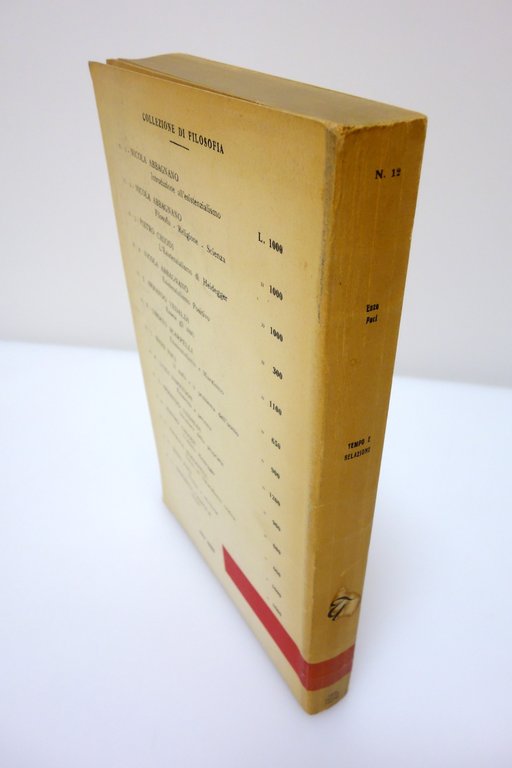 TEMPO E RELAZIONE PACI TAYLOR TORINO COLLEZIONE DI FILOSOFIA 1954