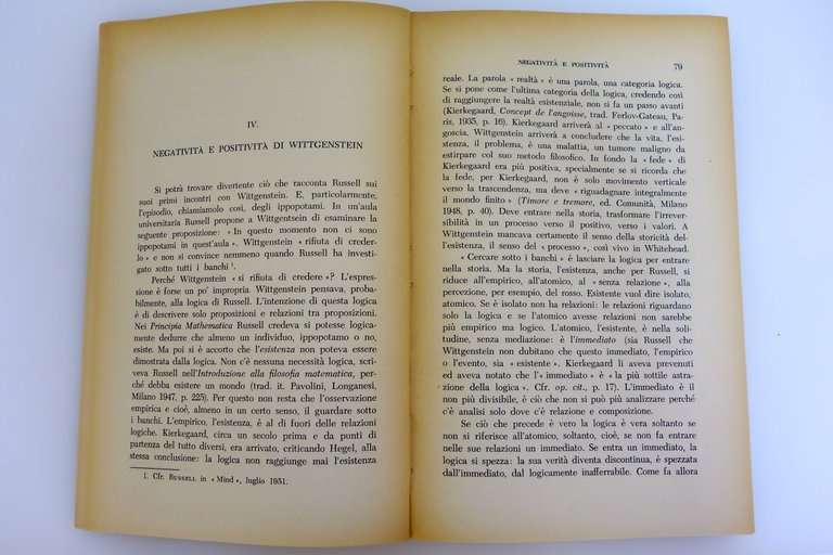 TEMPO E RELAZIONE PACI TAYLOR TORINO COLLEZIONE DI FILOSOFIA 1954