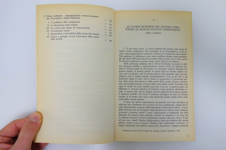 TEORIA DELLA SOCIETA' O TECNOLOGIA SOCIALE HABERMAS LUHMANN ETAS 1983 | Immagine Gallery 5