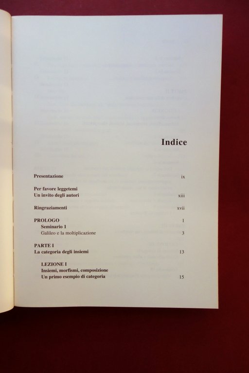 Teoria delle Categorie un'Introduzione alla Matematica Concettuale Muzzio 1994