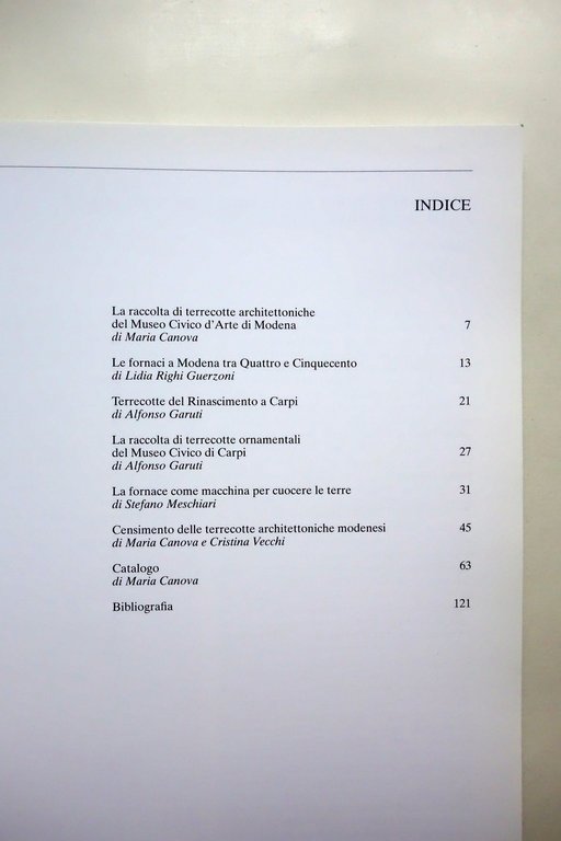Terrecotte Architettoniche la Raccolta del Museo Civico d'Arte Modena 1998 | Immagine Gallery 2