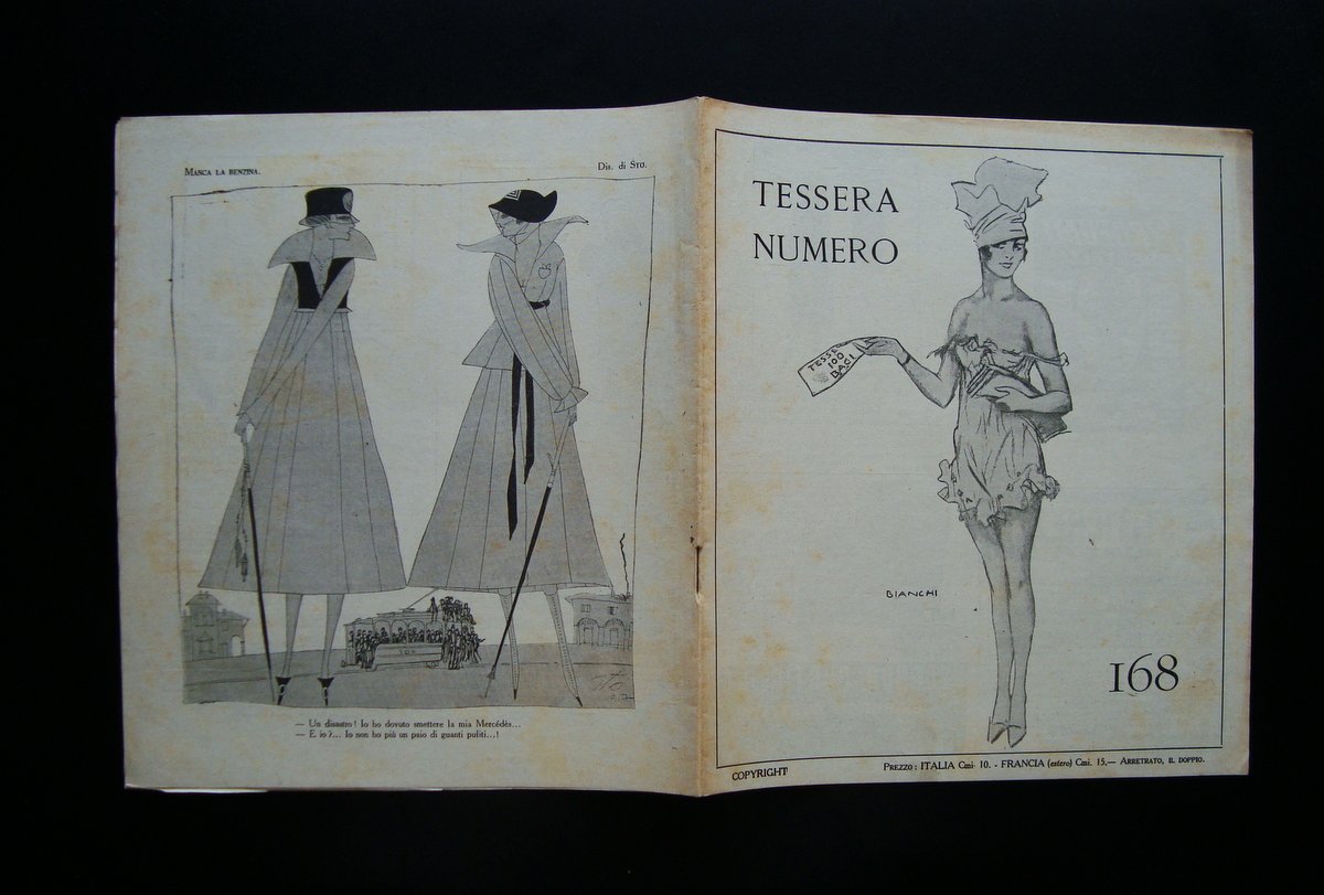 TESSERA NUMERO 168 Anno V 11 Marzo 1917 Torino Bianchi …