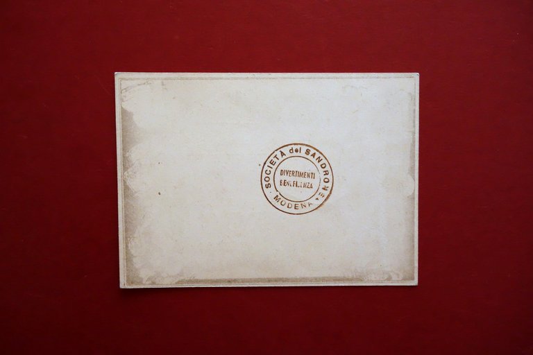 Tessera Societ‡ del Sandrone Modena Grafica del Pittore A. Zoboli …