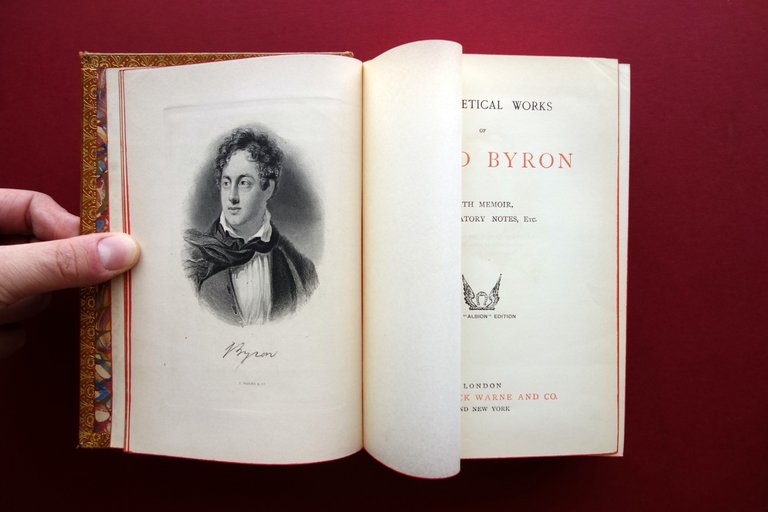 The Poetical Works of Lord Byron Warne Albion 1906 Legatura …